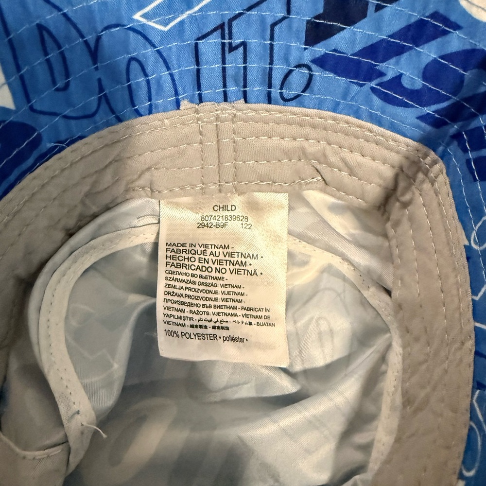 Kids Nike Blue Bucket Hat